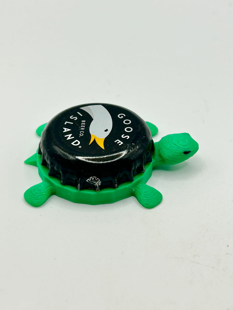 Goose Island (Dark Yellow Beak) - Bottle Cap Magnet Turtle Shell Shocked Art