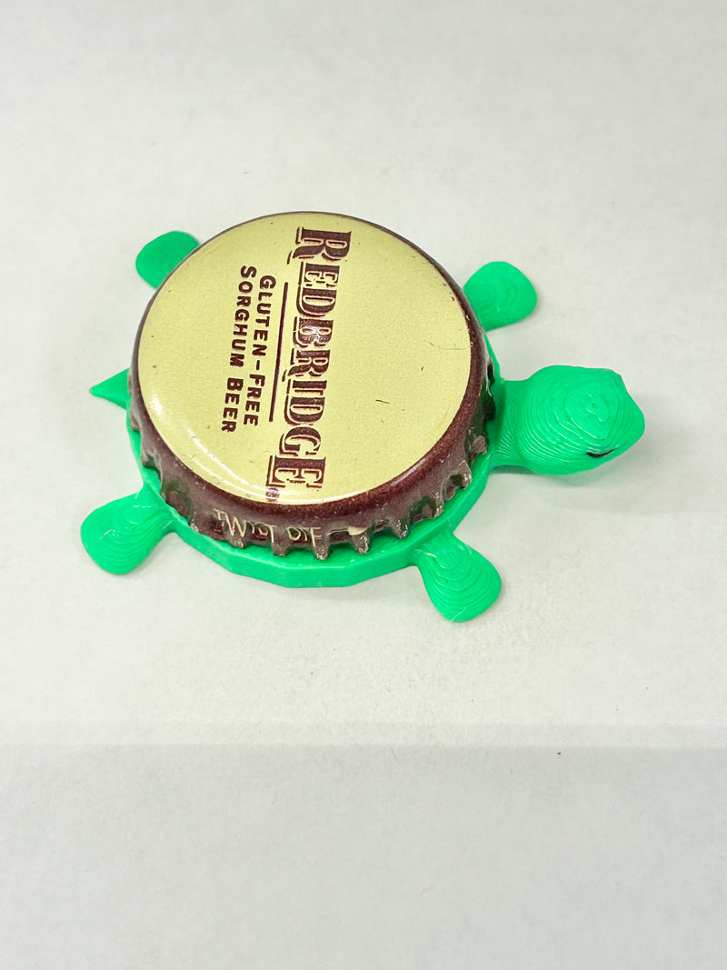 Redbridge Sorghum Beer (Gluten Free) - Bottle Cap Magnet Turtle Shell Shocked Art