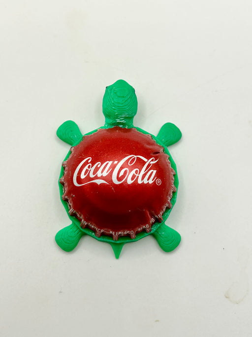 Coca-Cola Dome Shell Bottle Cap Magnet Turtle Shell Shocked Art