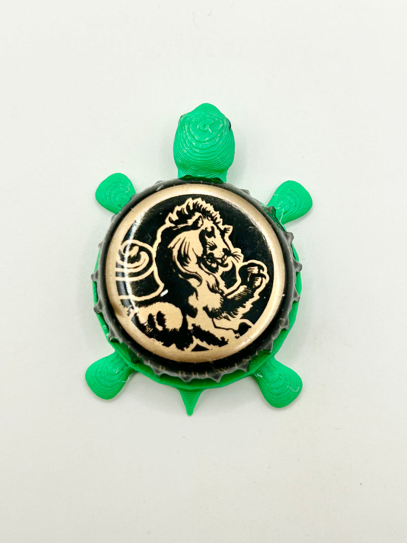 Firestone Walker Brewing (Lion) - Bottle Cap Magnet Turtle Shell Shocked Art