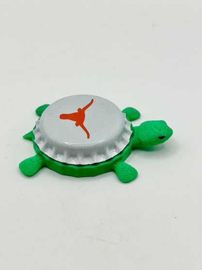 Texas Longhorns - Bottle Cap Magnet Turtle Shell Shocked Art