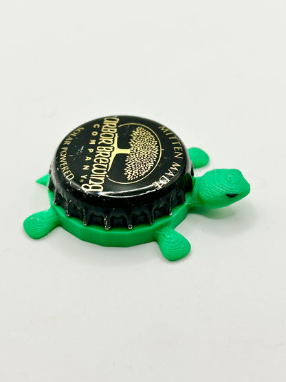 Arbor Brewing - Bottle Cap Magnet Turtle Shell Shocked Art