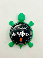 Michelob AmberBock (Large Text) - Bottle Cap Magnet Turtle Shell Shocked Art