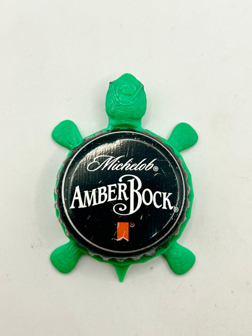 Michelob AmberBock (Large Text) - Bottle Cap Magnet Turtle Shell Shocked Art