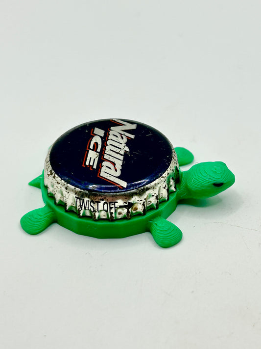 Natural Ice (Vintage) - Bottle Cap Magnet Turtle Shell Shocked Art