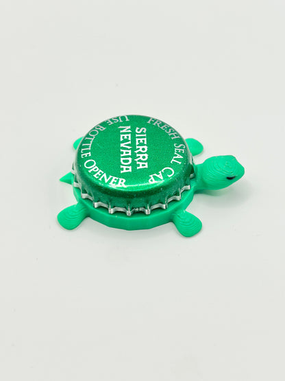 Sierra Nevada (Green)- Bottle Cap Magnet Turtle Shell Shocked Art