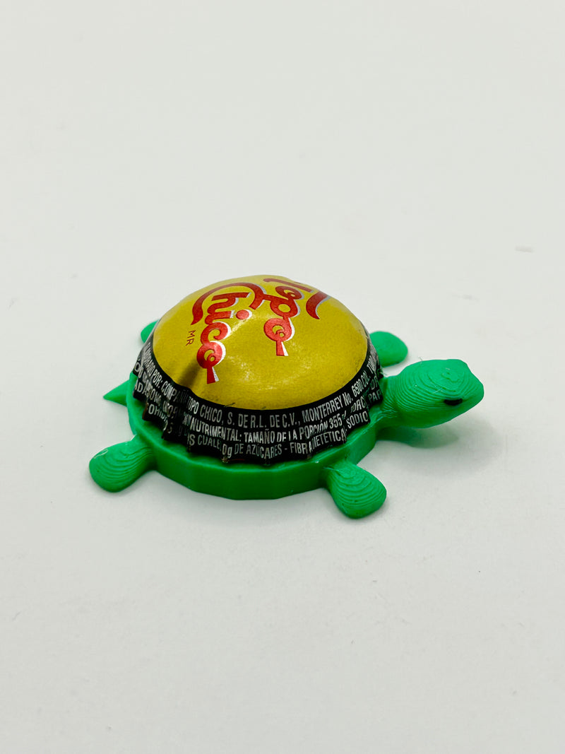 Topo Chico (Dome Shell) - Bottle Cap Magnet Turtle Shell Shocked Art