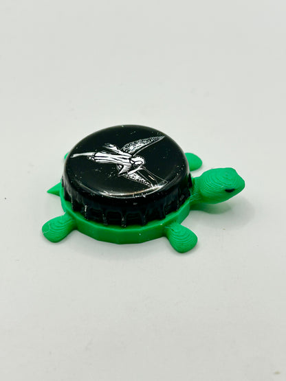 Grande Noirceur (Canada, St Jerome) - Bottle Cap Magnet Turtle Shell Shocked Art