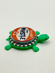 Whistle Soda (Vintage) - Bottle Cap Magnet Turtle Shell Shocked Art