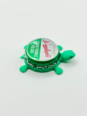 Leinenkugel's Canoe Paddler Kolsch - Bottle Cap Magnet Turtle Shell Shocked Art