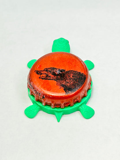 Wild Range IPA - Bottle Cap Magnet Turtle Shell Shocked Art