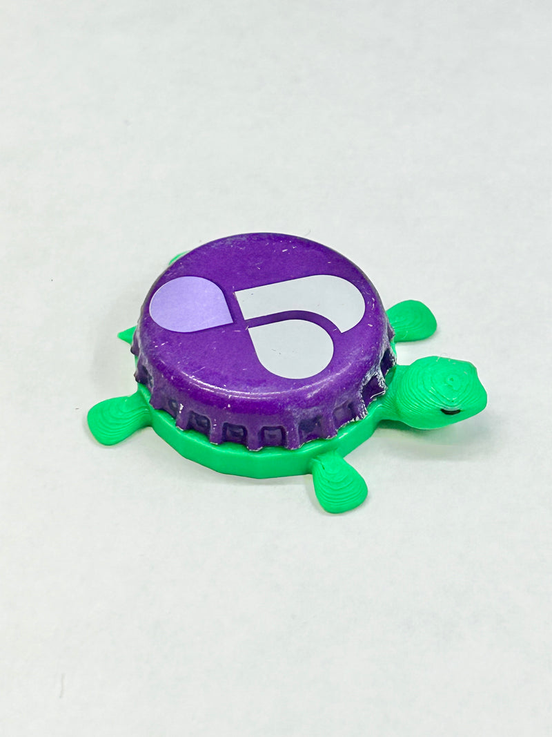Heart Water - Bottle Cap Magnet Turtle Shell Shocked Art