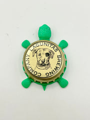 Lagunitas Brewing (Gold 3) - Bottle Cap Magnet Turtle Shell Shocked Art