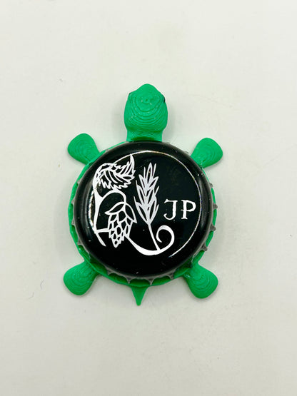 Jolly Pumpkin Brewing - Bottle Cap Magnet Turtle Shell Shocked Art