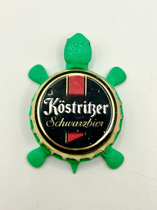 Kostritzer Schwarzbier - Bottle Cap Magnet Turtle Shell Shocked Art