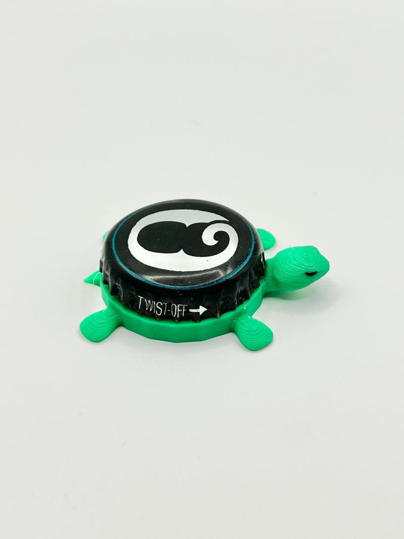 Broken Barrel Brewing (O) - Bottle Cap Magnet Turtle Shell Shocked Art
