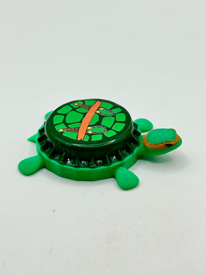 Michaelangelo TMNT (Weapons) - Bottle Cap Magnet Turtle Shell Shocked Art