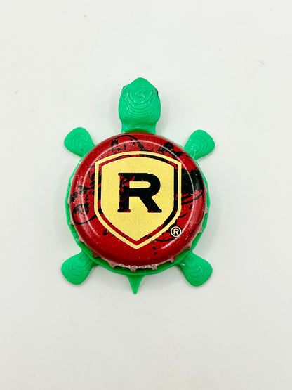 Redd’s Hard Cider Apple Ale - Bottle Cap Magnet Turtle Shell Shocked Art