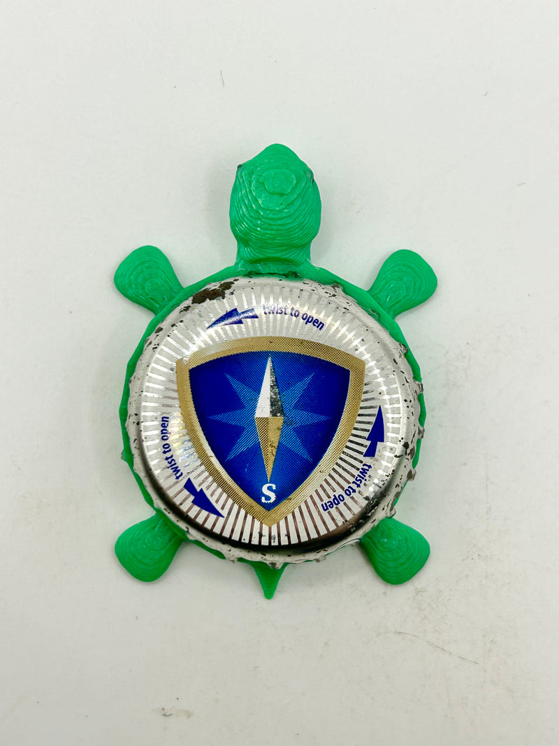 Bavaria Pilsener Lieshout - Bottle Cap Magnet Turtle Shell Shocked Art