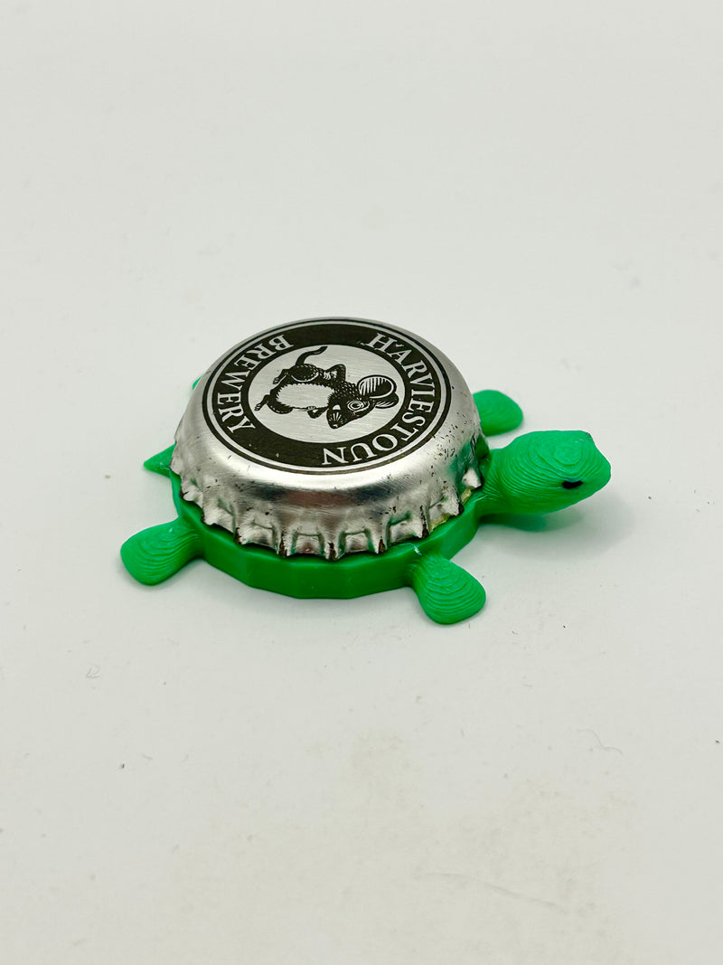 Harviestoun Brewery (Scotland) - Bottle Cap Magnet Turtle Shell Shocked Art