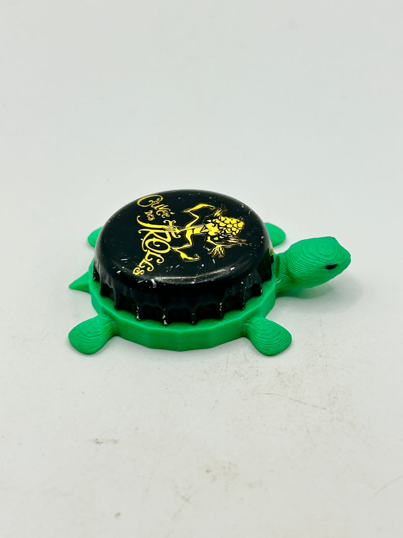 Cuvée des Trolls - Bottle Cap Magnet Turtle Shell Shocked Art