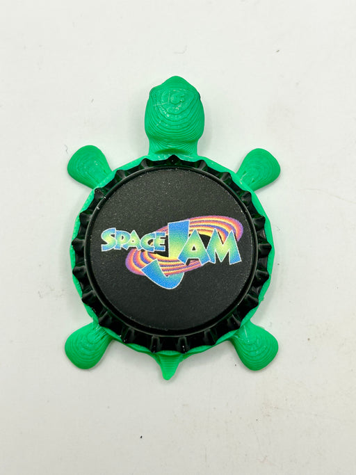 Space Jam - Bottle Cap Magnet Turtle Shell Shocked Art