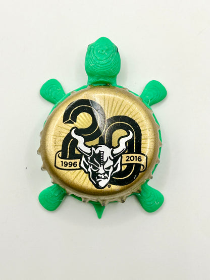Stone Brewing (20 Years) - Bottle Cap Magnet Turtle Shell Shocked Art