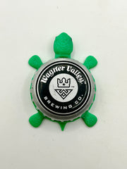 Wagner Valley Brewing - Bottle Cap Magnet Turtle Shell Shocked Art