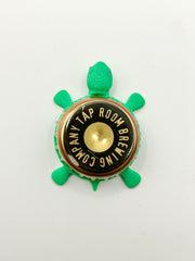 Tap Room Brewing - Bottle Cap Magnet Turtle Shell Shocked Art
