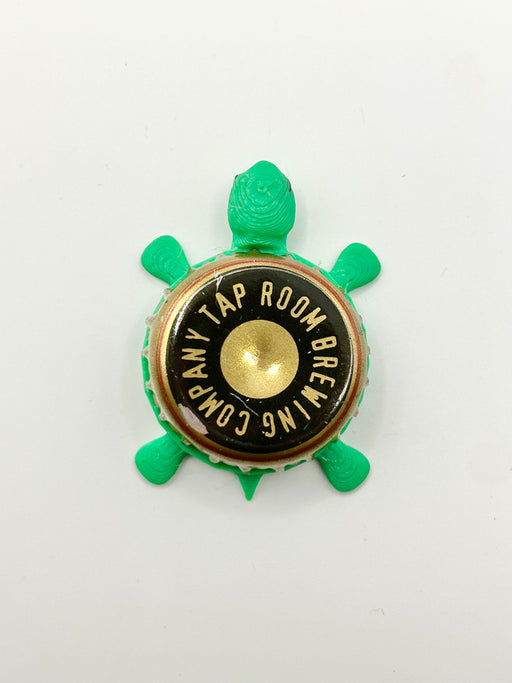 Tap Room Brewing - Bottle Cap Magnet Turtle Shell Shocked Art