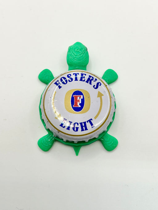 Foster’s Light - Bottle Cap Magnet Turtle Shell Shocked Art