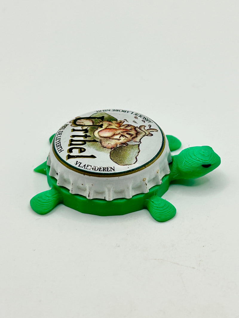 Urthel Beer - Bottle Cap Magnet Turtle Shell Shocked Art