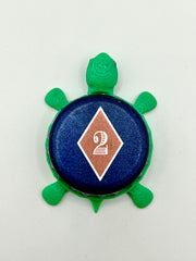 Labatt 2 Diamonds Prohibition Series (Bourbon Barrel Ale) - Bottle Cap Magnet Turtle Shell Shocked Art