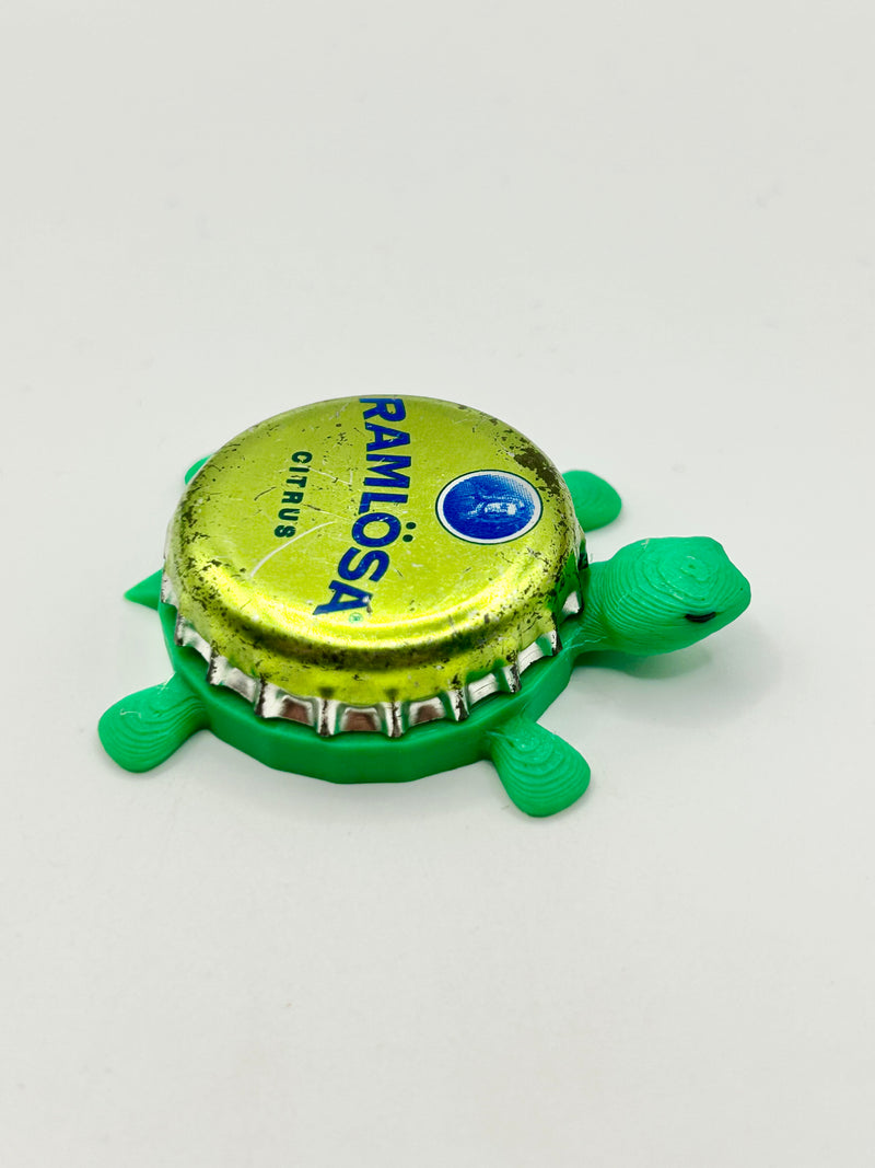 Ramlosa Water (Citrus) - Bottle Cap Magnet Turtle Shell Shocked Art