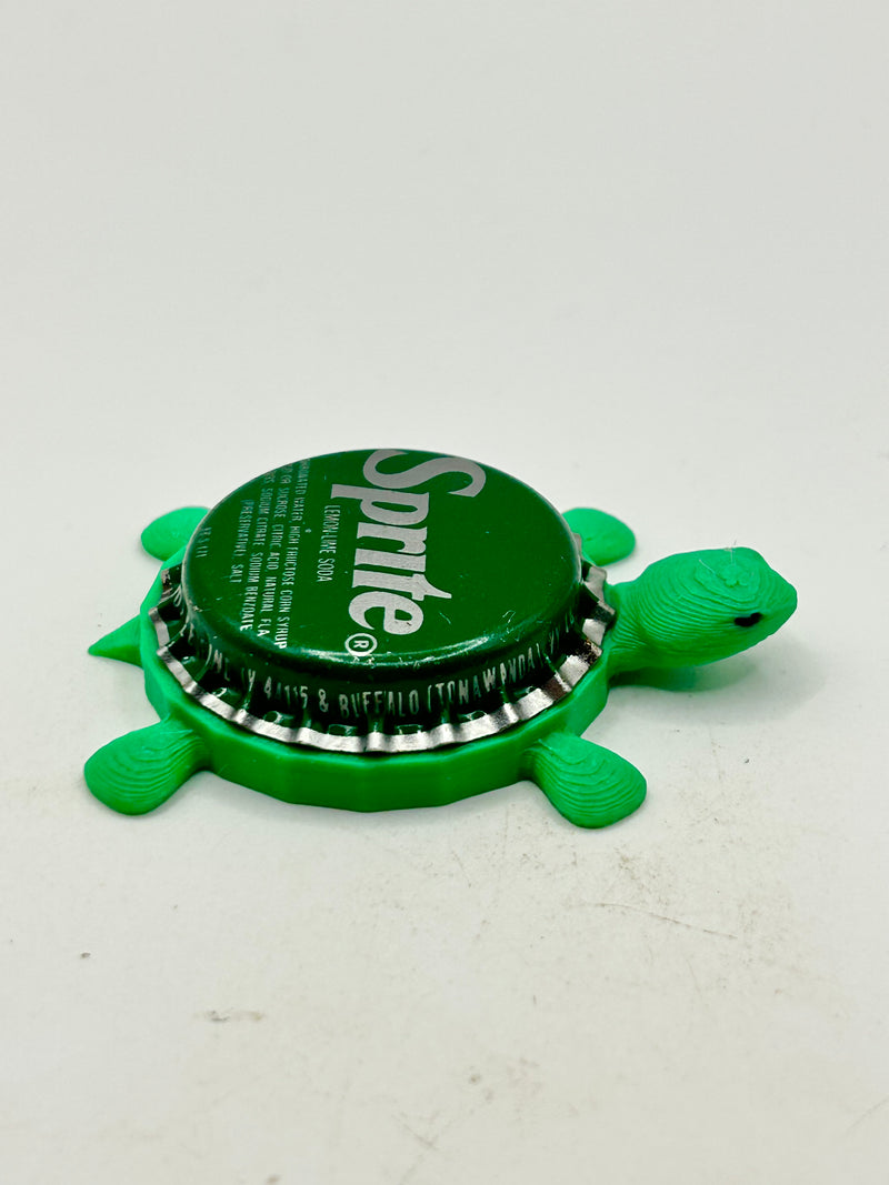Sprite (Green, Large Text- Vintage) - Bottle Cap Magnet Turtle (Copy) Shell Shocked Art