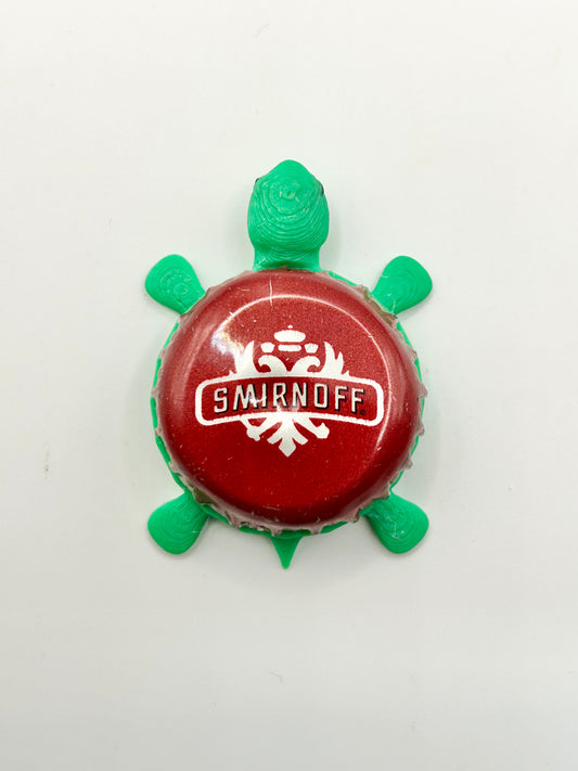 Smirnoff (Vintage Red) - Bottle Cap Magnet Turtle