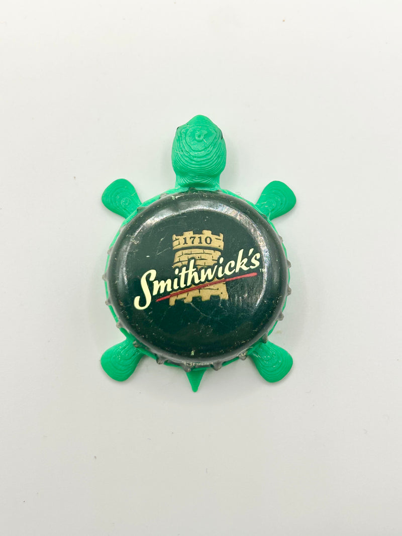 Smithwick’s Beer (Green)  - Bottle Cap Magnet Turtle Shell Shocked Art