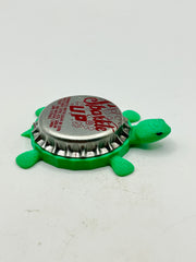 Sparkle Up Beverage (Vintage) - Bottle Cap Magnet Turtle Shell Shocked Art