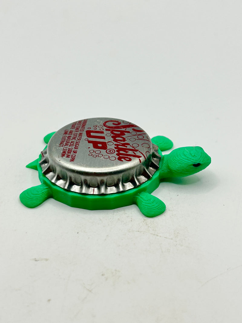 Sparkle Up Beverage (Vintage) - Bottle Cap Magnet Turtle Shell Shocked Art