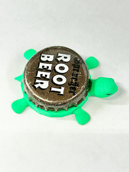 Sprecher Root Beer - Bottle Cap Magnet Turtle Shell Shocked Art