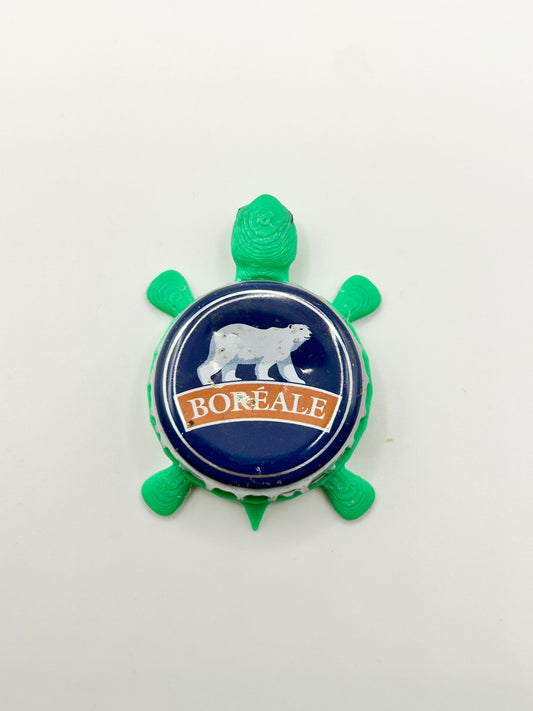 Boreale Beer (Orange) - Bottle Cap Magnet Turtle