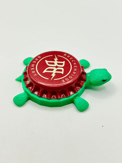 Breckenridge Brewery (Red) - Bottle Cap Magnet Turtle Shell Shocked Art