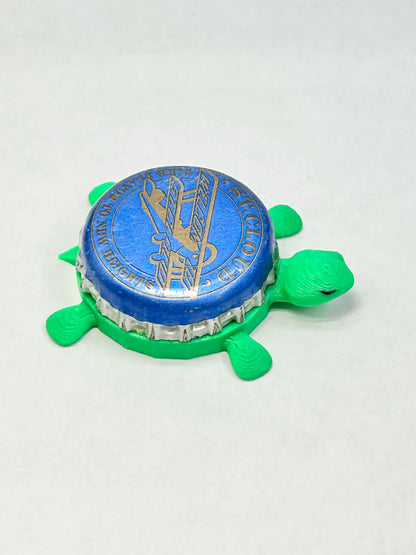 St Cloud Brewing - Bottle Cap Magnet Turtle Shell Shocked Art