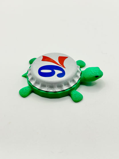 76ers - Bottle Cap Magnet Turtle Shell Shocked Art