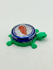 Detroit Red Wings Stanley Cup Champions (1937) - Bottle Cap Magnet Turtle Shell Shocked Art