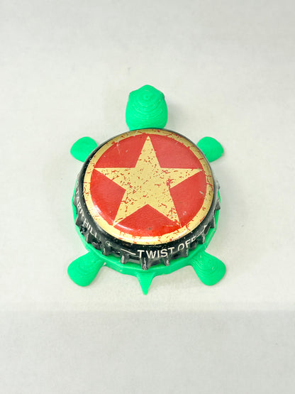 Starr Hill Brewing (Black Trim) - Bottle Cap Magnet Turtle Shell Shocked Art