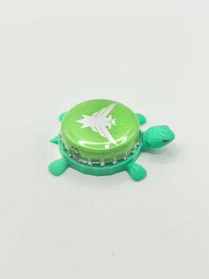 Smirnoff Eagle (Lime Green) - Bottle Cap Magnet Turtle Shell Shocked Art