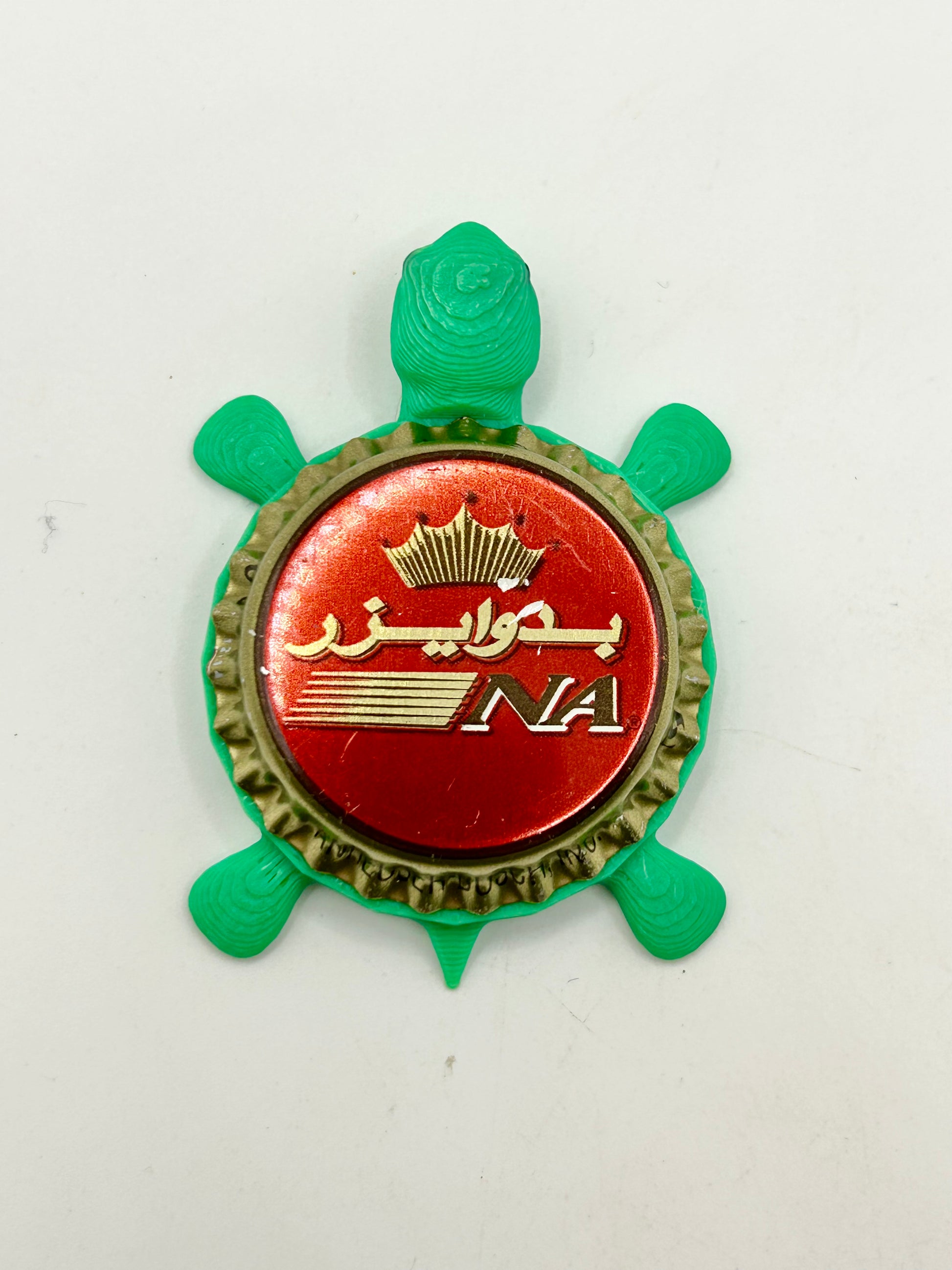 Budweiser (NA) - Bottle Cap Magnet Turtle Shell Shocked Art