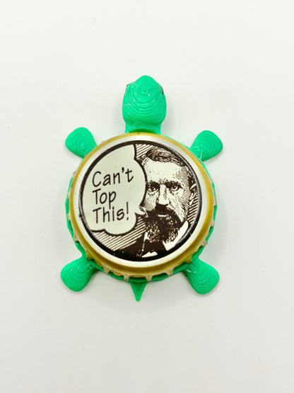 Blitz Weinhard Brewing (Can’t Top This) - Bottle Cap Magnet Turtle Shell Shocked Art