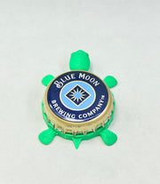 Blue Moon (Diamond) - Bottle Cap Magnet Turtle Shell Shocked Art